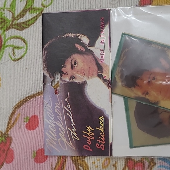 Vintage Michael Jackson Thriller Puffy Stickers - Picture 3 of 5